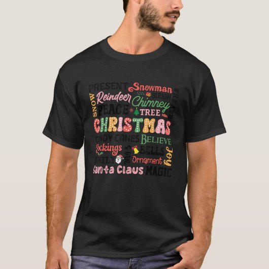 Frohe Weihnachten Das ist die Jahreszeit Candy Can T-Shirt (Vorderseite)