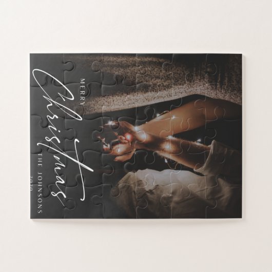 Frohe Weihnachten Das Johnsons-Puzzle Puzzle (Horizontal)