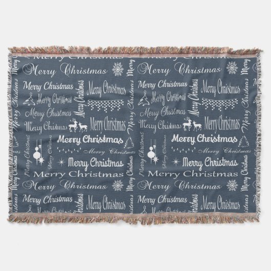 Frohe Weihnachten Decke (Vorderseite)