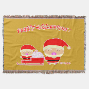 Frohe Weihnachten Decke
