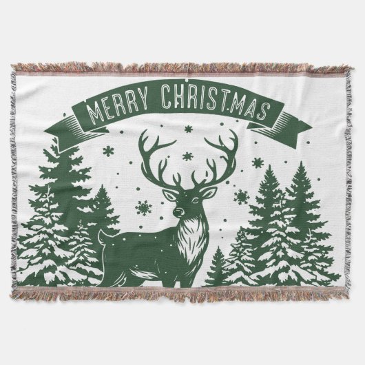 Frohe Weihnachten Decke (Vorderseite)