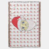 Frohe Weihnachten Decke (Vorderseite Vertikal)