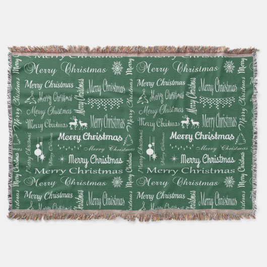 Frohe Weihnachten Decke (Vorderseite)