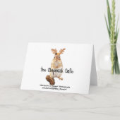 Frohe Weihnachten Deer Abstract Card (Rückseite)