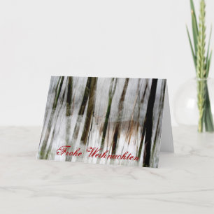 Frohe Weihnachten Deer Abstract Card
