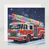 Frohe Weihnachten dekoriert Feuerzug (Vorne/Hinten)