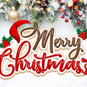 Frohe Weihnachten dekoriert Trinkbehälter Set Whiskyglas