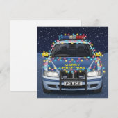 Frohe Weihnachten dekoriertes Polizeiauto (Vorne/Hinten)