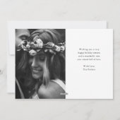 Frohe Weihnachten | Delikate Schrift und zwei Foto (Rückseite)