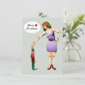 Frohe Weihnachten dem kleinen Elf (Stehend Vorderseite)