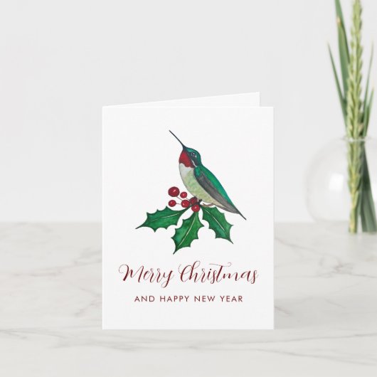 Frohe Weihnachten den Kolibris  (Vorderseite)