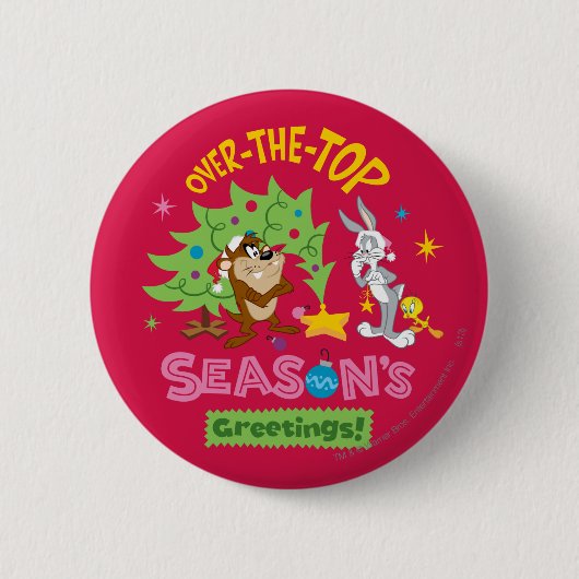 Frohe Weihnachten der Superstars Button (Vorderseite)