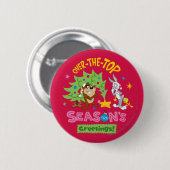 Frohe Weihnachten der Superstars Button (Vorne & Hinten)