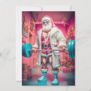 Frohe Weihnachten   Der Weihnachtsmann hebt mehr a