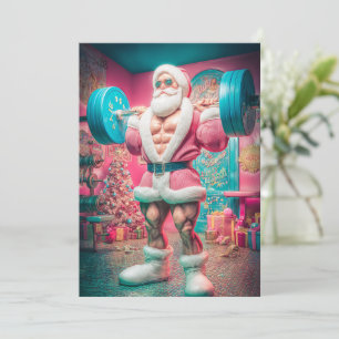 Frohe Weihnachten   Der Weihnachtsmann hebt mehr a
