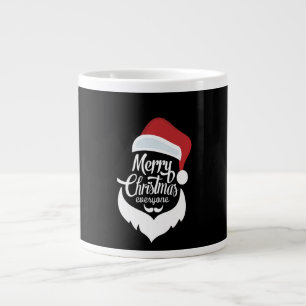 Frohe Weihnachten   Der Weihnachtsmann sagt frohe  Jumbo-Tasse