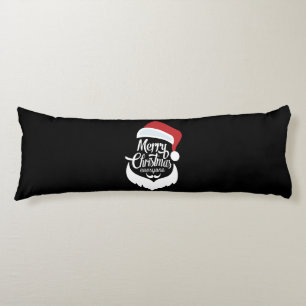 Frohe Weihnachten Der Weihnachtsmann sagt frohe Seitenschläferkissen
