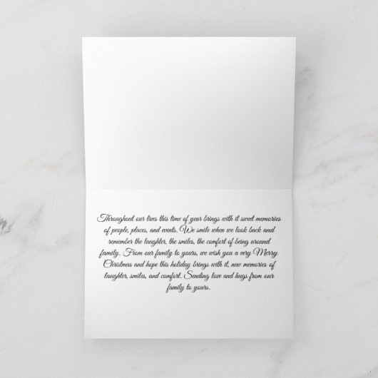 Frohe Weihnachten - Der Weihnachtsmann spricht mit (Innenseite)