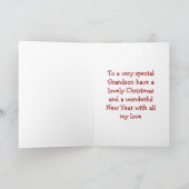 frohe Weihnachten des Enkels (Innenseite)