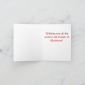 Frohe Weihnachten des Nashorns (Innenseite)