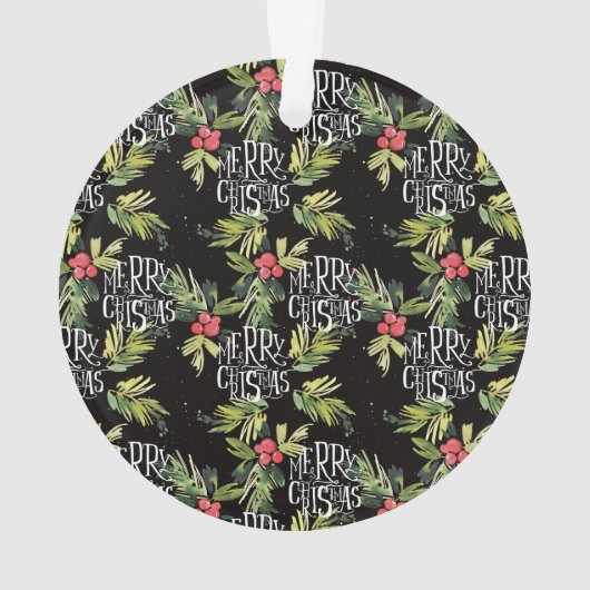 Frohe Weihnachten des Weihnachten| - Ornament (Rückseite)