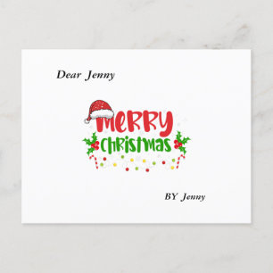 Frohe Weihnachten: Design zu schaffen eine festlic Postkarte