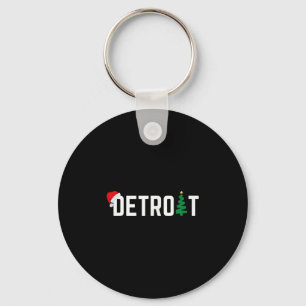 Frohe Weihnachten Detroit Frohe Feiertage Michigan Schlüsselanhänger