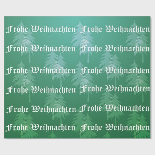 Frohe Weihnachten - deutsche frohe Weihnachten Geschenkpapier (Flach)