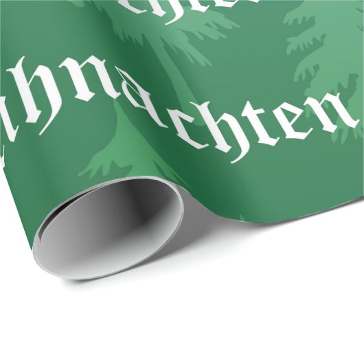 Frohe Weihnachten - deutsche frohe Weihnachten Geschenkpapier (Rolleneckpunkt)