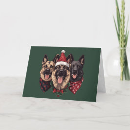 Frohe Weihnachten Deutsche Schäferhunde