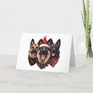 Frohe Weihnachten Deutsche Schäferhunde