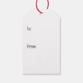 Frohe Weihnachten Deutsche Schäferhunde Geschenkanhänger (Rückseite)