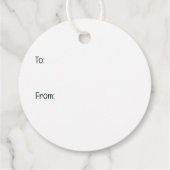 Frohe Weihnachten Deutsche Schäferhunde Geschenkanhänger (Rückseite)