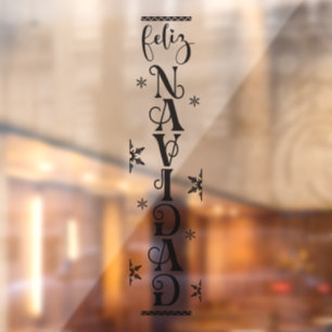 Frohe Weihnachten deutsche Schriftgestaltung Merry Fensteraufkleber