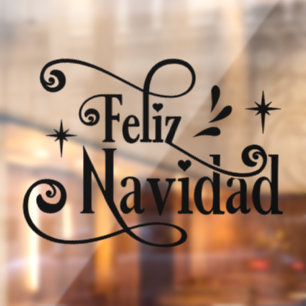 Frohe Weihnachten deutsche Schriftgestaltung Merry Fensteraufkleber