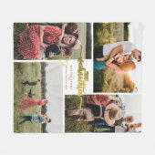 Frohe Weihnachten - Deutsche Weihnachten 4 FotoCol Fleecedecke (Vorderseite (Horizontal))