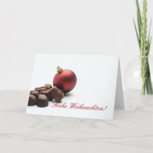 Frohe Weihnachten Deutsche Weihnachtskarte