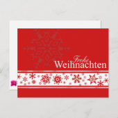 Frohe Weihnachten Deutsche Weihnachtskarte (Vorne/Hinten)