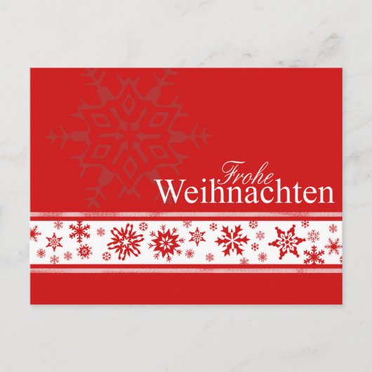 Frohe Weihnachten Deutsche Weihnachtskarte (Vorderseite)
