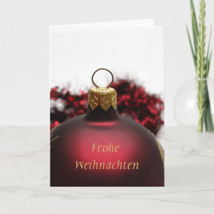 Frohe Weihnachten Deutsche Weihnachtskarte