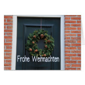 Frohe Weihnachten Deutsche Weihnachtskarte (Vorderseite (Horizontal))