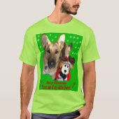 Frohe Weihnachten Deutscher Schäferhund Dog Unisex T-Shirt (Vorderseite)