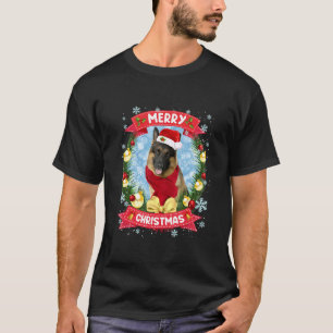 Frohe Weihnachten Deutscher Schäferhund Weihnachts T-Shirt