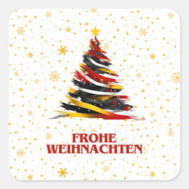 FROHE WEIHNACHTEN DEUTSCHER STICKER