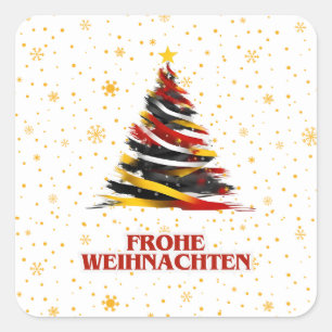 FROHE WEIHNACHTEN DEUTSCHER STICKER