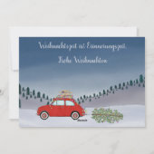 Frohe Weihnachten Deutscher Weihnachtsroter Fiat 5 (Rückseite)