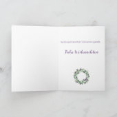 Frohe Weihnachten, deutscher Weihnachtsschaden Hol Feiertagskarte (Innenseite)