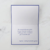 Frohe Weihnachten - Deutsches Weihnachtspersonalis Karte (Innenseite)