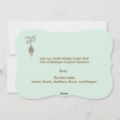 Frohe Weihnachten Diagonal Stripe Urlaub (Rückseite)