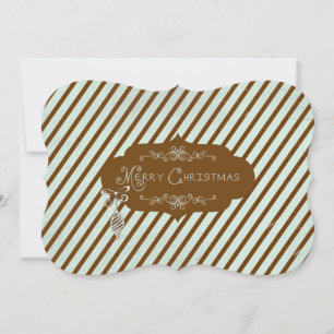 Frohe Weihnachten Diagonal Stripe Urlaub